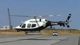 NYPD helicopter N920PD take-off