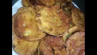 Beignets d'Aubergines ,recette Algérienne / وصفة بينيي باتنجال (بادنجان)🍆🍆 مقليين بدون مايشربو الزيت