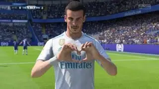 FIFA 18 Gareth Bale side line heart celebration