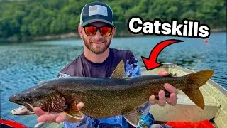 Lake Trout Fishing the Catskill Mountains in Upstate NY