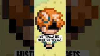Misty finally gets her bicycle back from Ash 😂 #pokemon #shorts
