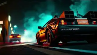 Punching it to 88 MPH in Hill Valley  (Copyright Free Music) 80's Action Film Gaming Music Synthwave