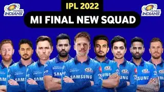 MI Squad 2022 || MI Target Players 2022 Mega Auction || MI Final Squad Four IPL 2022 .