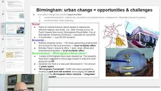 AQA Case Study GCSE geography Birmingham challenge