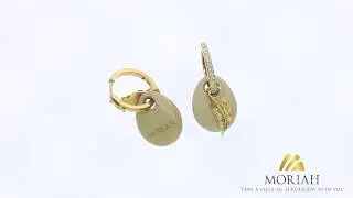 Jerusalem Jewelry: Diamond Earrings With the Jerusalem Stone