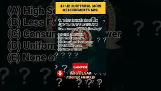 📚 Measurements MCQ 👍 #Electrical engineering mcq