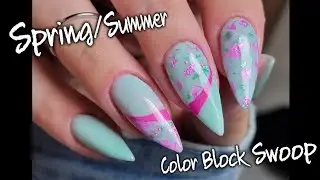 Dip With Me: весна-лето Swoopy Color Block с пудрой Dip