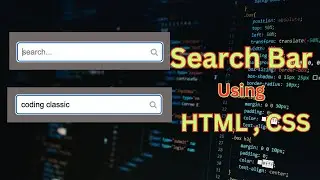 how to create simple search bar | html and css tutorial