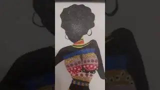 African Tribal Art - 1 #art #africanart #paint #painting #acrylic #acrylics #acrylicspainting
