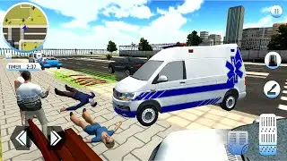 Roof Jumping Ambulance Simulator #12 Rooftop Stunts - Rescue Sim! Android gameplay