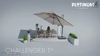 How to use a Pacific Challenger T2 3.5 x 2.5 Cantilever Parasol | JB Furniture