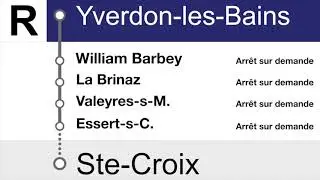 Annonces TRAVYS / CFF (RAILVOX) &bull; Yverdon &ndash; Ste-Croix