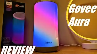 REVIEW: Govee Aura Smart LED Table Lamp - Best Mood Lamp! WiFi, RGBIC (Multi Color)