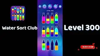 🎮 Water Sort Club Level 300 Walkthrough | Fun Liquid Sorting Game 💧 | SolutionGuruji