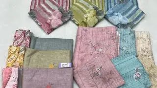 🌿 New Pure Linen Collection &ndash; 3 Stunning Concepts! 🌿 Pearlfabrics |Moti creation