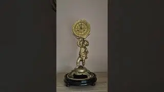 Antique French Mantel Clock Figure Clock #french clock #mantel clock