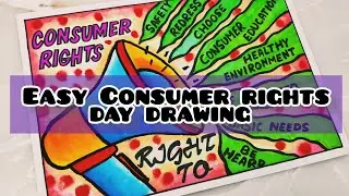 World consumer rights day drawing/consumer rights day poster/national consumer rights day drawing