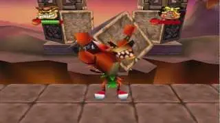 Crash Bash Walkthrough Boss 1 HD 200% Warp Room 1 (Papu Papu)