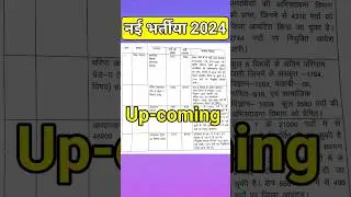 rajasthan new bharti 2024 / upcoming new vacancy / #newbharti2024 / #rsmssb / new govt job #shorts