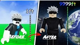 Becoming tallest player in this game | Roblox | #roblox #gettallandfall 