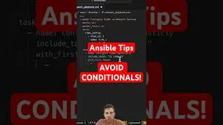 Avoid conditional!s #shorts #ansible #devops #networkautomation #sysadmin