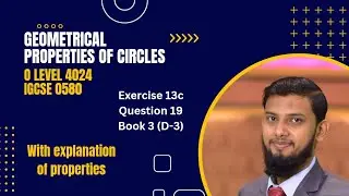 Q19 ex 13c book 3 Edition 7 geometical properties of circles 4024/0580