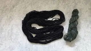 Dye Time #7: Over dyeing yarn with black acid dye using the kettle dyeing method