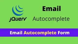 JQuery Email Autocomplete Example Tutorial - JQuery Plugin
