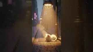 A Small Cat on a Big Street Home#catshorts #cats #catvideos #catvideo #catlife