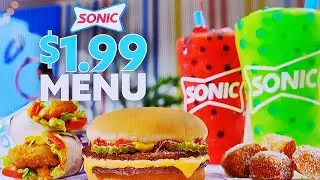 SONIC DRIVE-IN COMMERCIAL 2025 | SONIC $1.99 MENU | SONIC | SONIC DRIVE-IN $1.99 MENU | SONIC 