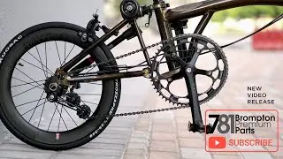 Brompton Black Lacquer - All About Tensioner - H&H Tensioner and Ridea Jockey Wheels/ Pulleys