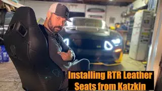 Katzkin leather seat install on the S550. Mustang RTR 10th Anniversary