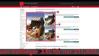 Schn&auml;ppchen/Billiger des Tages 25.06.18 - BRAST Strandkorb Premium Volllieger XXL