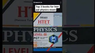Top 3 books for htet pgt physics .... #htet #pgtphysics #2025