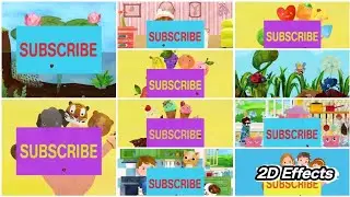 Fun 2D Animated Subscribe Scenes Collection Effects//Sponsored By GamaVision Csupo Effects