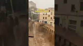 Heavy rain in Valencia Spain #shorts