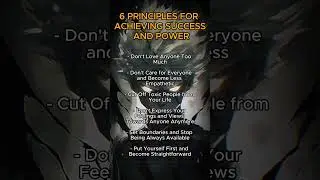 6 PRINCIPLES FOR ACHIEVING SUCCES AND POWER 🧠   #darkpsychology #success #power #selfimprovement
