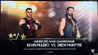 WWE 2K25 LIVE Holiday Tour | Mulero Vs McIntyre Undisputed WWE Championship Street Fight Gameplay