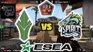 HAVU vs Team Spirit Highlights [Mirage] - ESEA MDL S32 Semi Final
