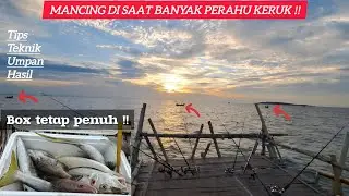 Jangan lempar jauh ‼️ Mancing di saat banyak nelayan keruk di bagan tanjung kait