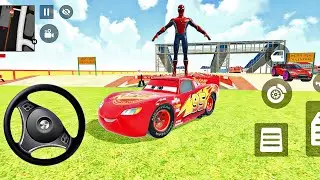 Spider-Man and McQueen Indian Drives 3D - Indian Theft Aura Police Simulator - Android GamePlay VDO