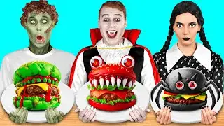 Кулинарный Челлендж: Уэнсдей vs Вампир vs Зомби | Смешные Cитуации от Parara Best