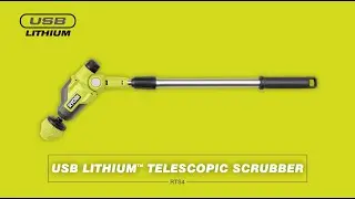 RYOBI&reg; USB Lithium&trade; Telescopic Scrubber [RTS4] | Clean Hard to Reach Areas Around the House and Car