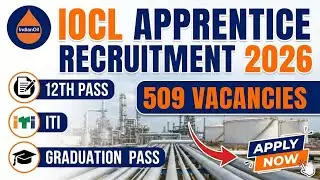 IOCL Marketing Division Apprentice Recruitment 2026 || ITI pass Apprenticeship || West Bengal Job 