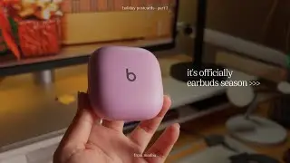 Holiday Postcards: Beats Fit Pro Unboxing | Cozy Christmas Morning Aesthetic