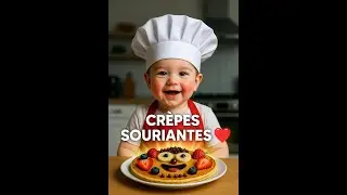 Cr&ecirc;pes souriantes 😄 | Recette facile pour enfants avec Sami le petit chef