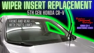 Замена вставки стеклоочистителя Honda CR-V — 5-е поколение (2018) — передние и задние — Vortex Ga...