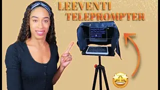 A TELEPROMPTER???!!! 😮  | Leeventi Teleprompter 4.0 Review | Lizette Baldeo