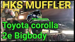HKS medium can muffler on toyota corolla 2e bigbody | #toyotacorolla #corolla #toyota corolla ee100