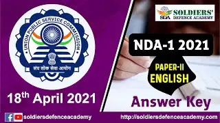 UPSC NDA-1 2021 || PAPER-2 ENGLISH || COMPLETE PAPER SOLUTION || EXAM ANALYSIS || Expected Cut off
